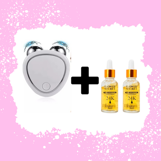 MASAJEADOR MICROCORRIENTE + 2 SERUM FACIALES