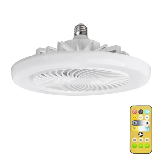 VENTILADOR DE TECHO + LUZ LED CON CONTROL REMOTO